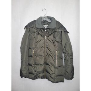 Hawke & Co Women's Down Hooded Puffer Coat Winter Ski Neutral